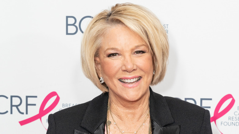 Joan Lunden smiling at a breast cancer event
