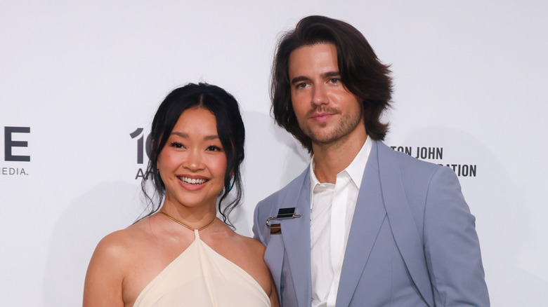 Lana Condor and Anthony De La Torre at an event for the Elton John AIDs Foundation