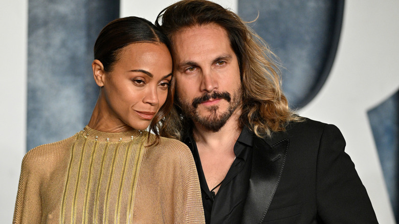 Zoe Saldana and Marco Perego