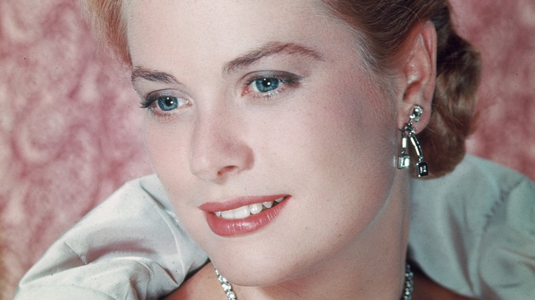 A close-up of young Grace Kelly