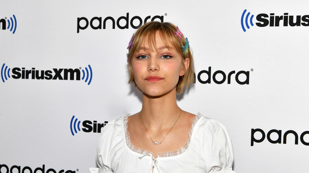 Grace VanderWaal in butterfly hair clips