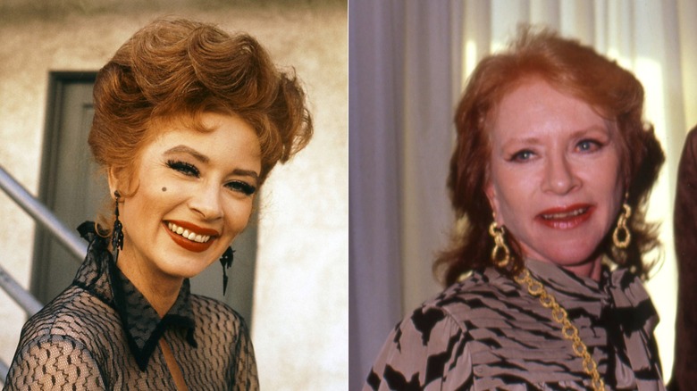 Amanda Blake on the set of "Gunsmoke" circa 1960 & at the Golden Boot Awards in 1986