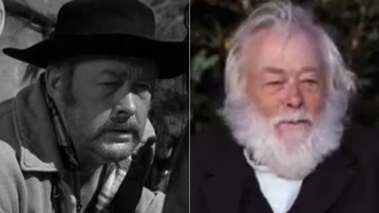Split image of Woodrow Chambliss in "Gunsmoke" and "The Waltons"