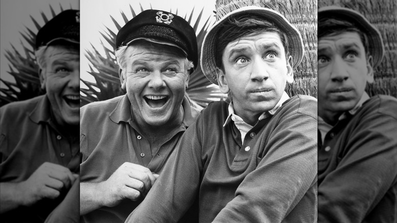 Alan Hale Jr. and Bob Denver in "Gilligan's Island"