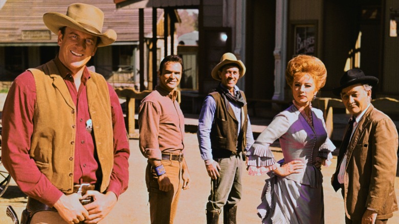 The cast of "Gunsmoke" appear in an episode of the hit series
