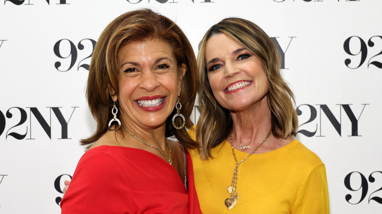 Hoda Kotb and Savannah Guthrie smiling