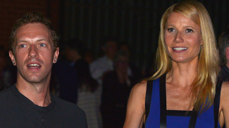 Gwyneth Paltrow and Chris Martin attending a cancer charity event in 2014