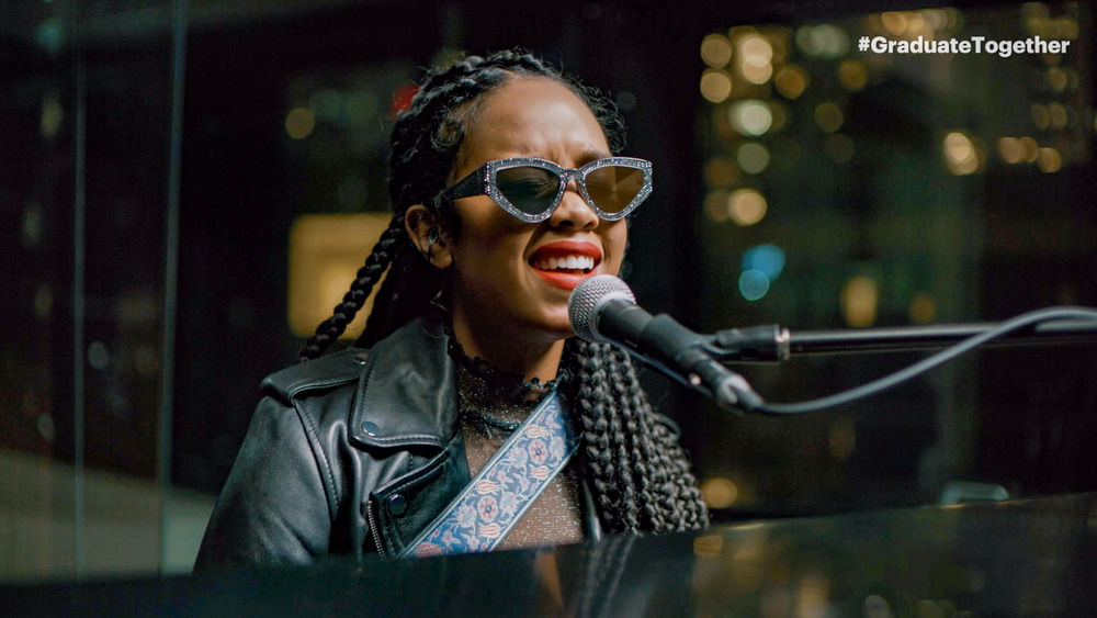 H.E.R. performing for Graduate Together 