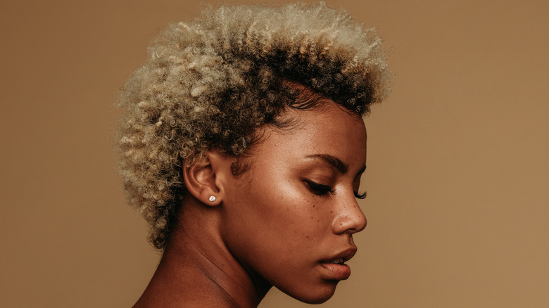 woman showing off haircut 