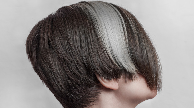 Profile of woman with bob