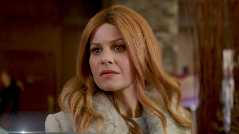 Candace Cameron Bure reacting during a scene in a movie