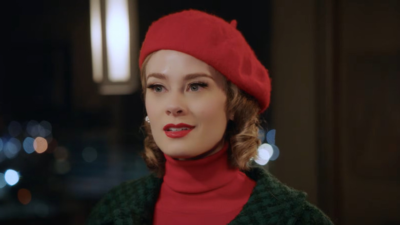 Hallmark Christmas movie "Ghosts of Christmas Always," starring Kim Matula as Katherine.