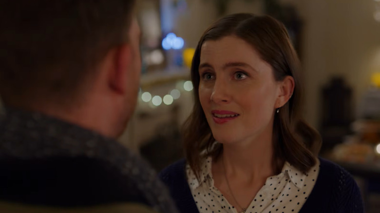 Hallmark Christmas movie "Round and Round," starring Vic Michaelis as Rachel.