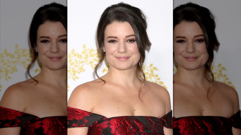 Kimberley Sustad smiling at a Hallmark winter event in 2019.