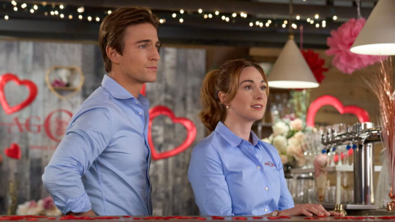 Evan Roderick as Marcus (left) and Amy Groening as Naomi (right) in "Because of Cupid."