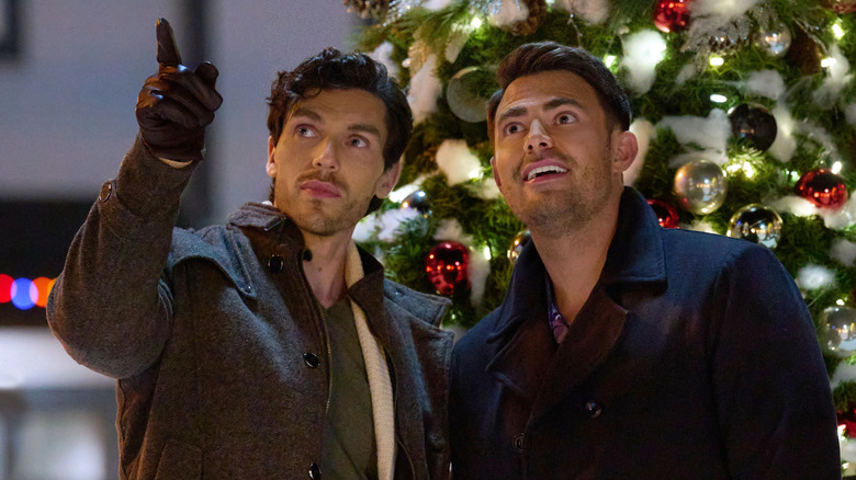 George Krissa and Jonathan Bennett in The Holiday Sitter