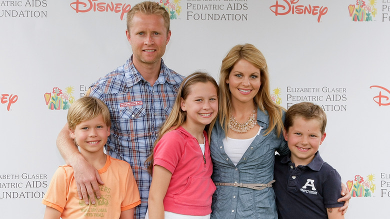 Candace Cameron Bure and family at Disney fundraiser
