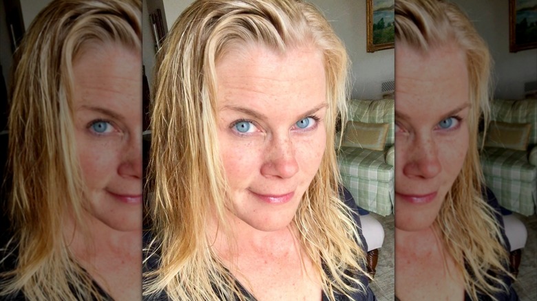 Alison Sweeney poses for Facebook selfie