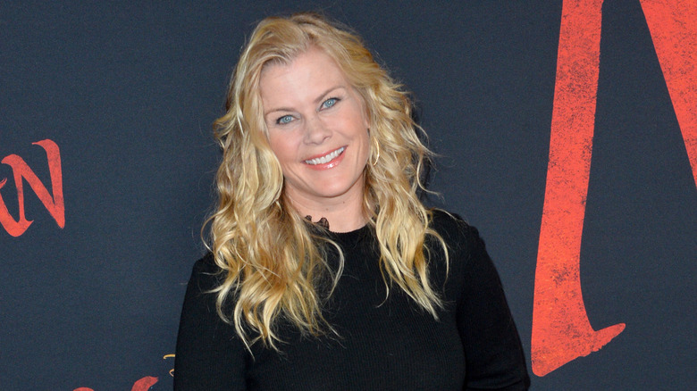 Alison Sweeney smiles on the red carpet 
