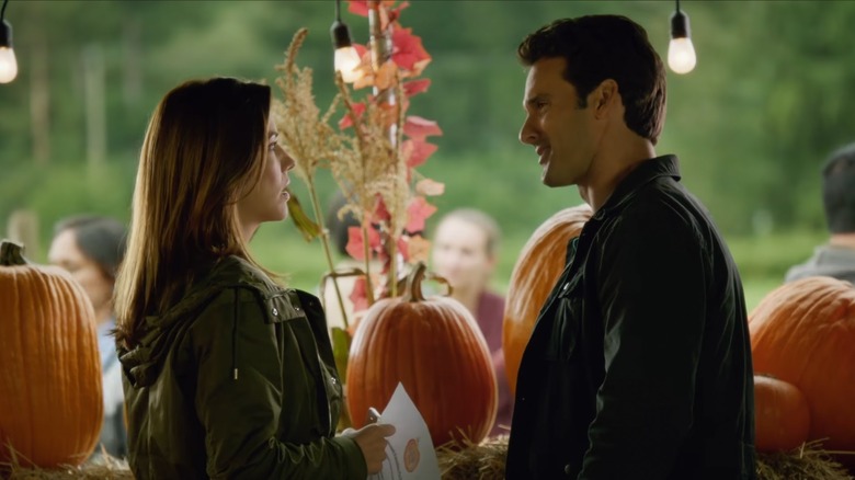 Julie Gonzalo and Eric Aragon talking to each other