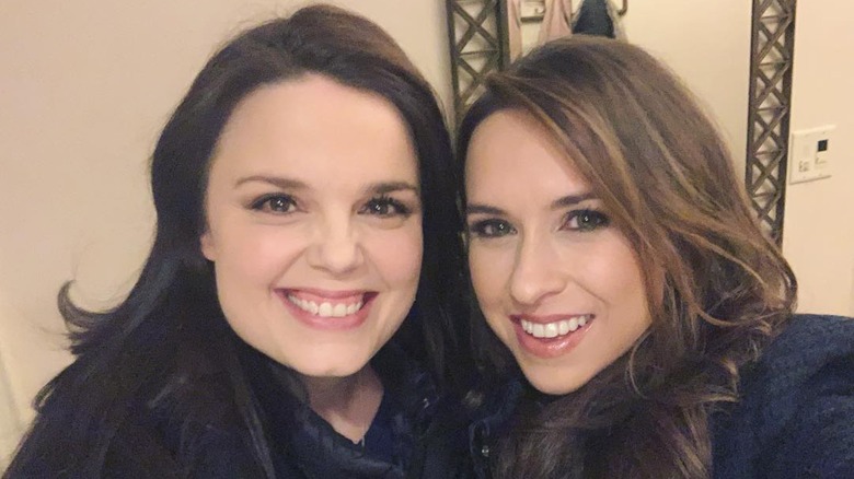 Kimberly J. Brown Lacey Chabert smiling