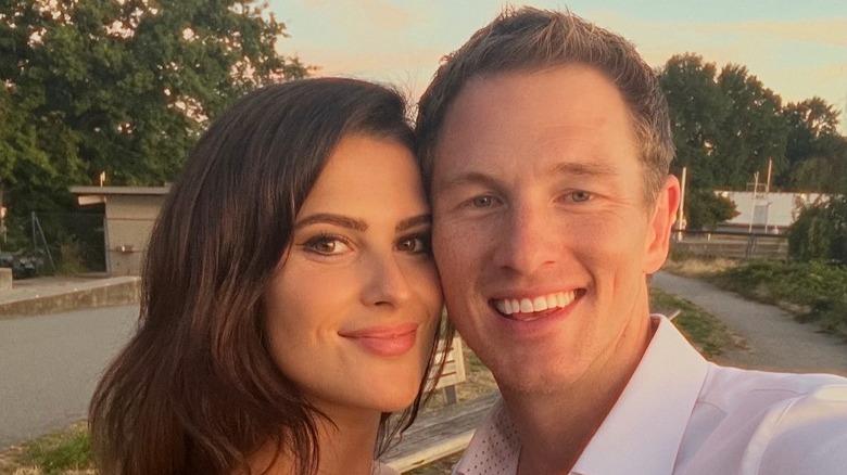 Hallmark actor Anthony Konechny smiles outside in a selfie with Madison Nylund in 2025