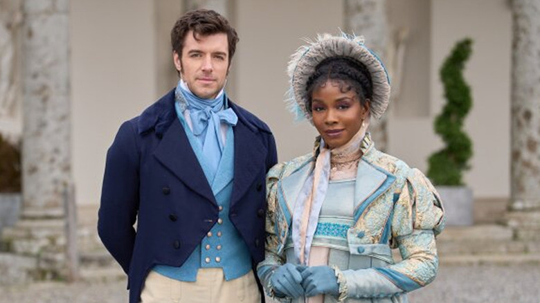 Sense and Sensibility's Edward and Elinor posing 