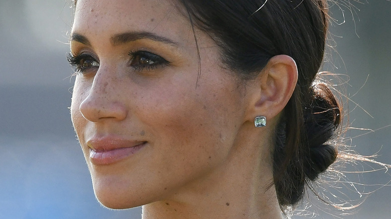 Meghan Markle smiling softly