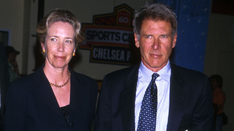 Melissa Mathison (left) and Harrison Ford (right) at an event in 2000
