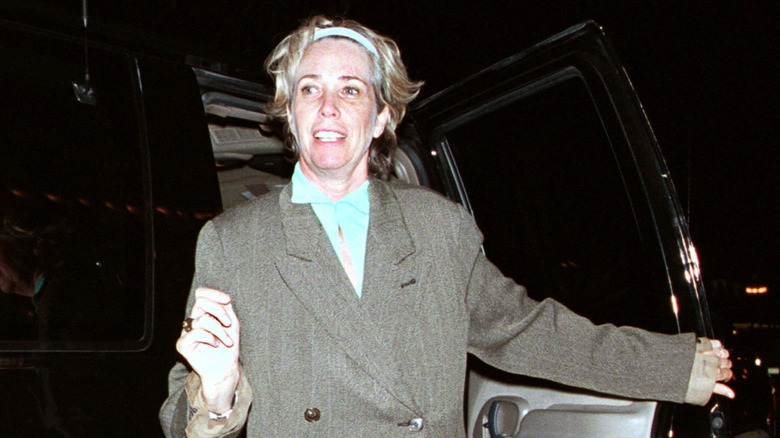 Melissa Mathison arriving at a Tibet benefit concert in 2001