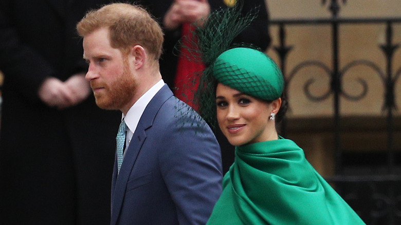 Harry and Meghan walking together