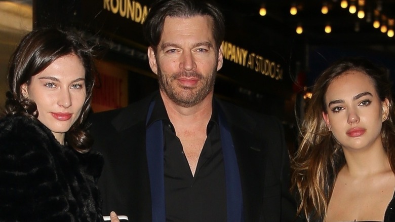 Harry Connick Jr. with daughters