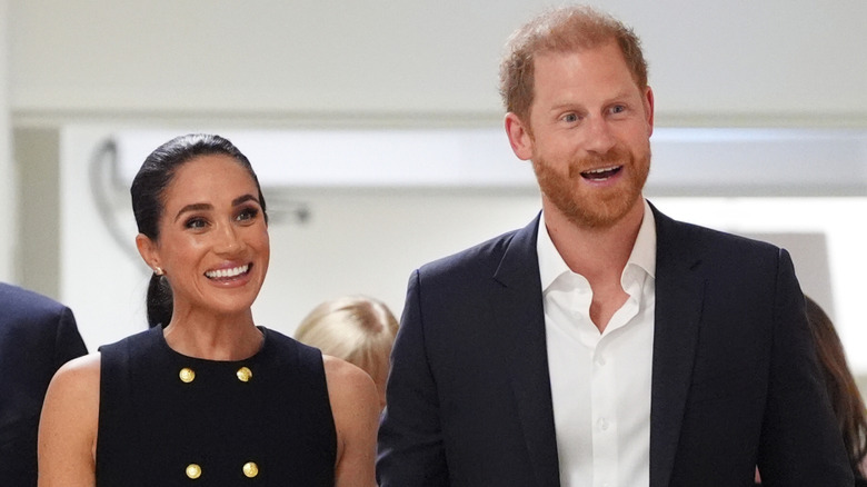 Meghan Markle and Prince Harry smiling
