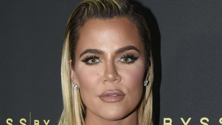 Khloé Kardashian attending an event