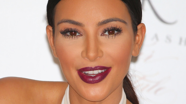 Kim Kardashian smiles for photo
