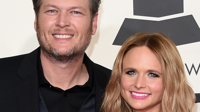 Blake Shelton, Miranda Lambert smiling