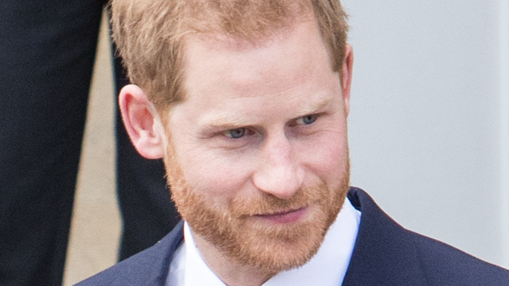 Prince Harry smirk