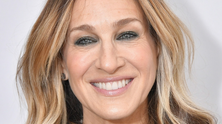 Sarah Jessica Parker smiling on the red carpet