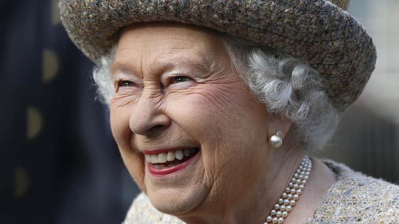 Queen Elizabeth smiling