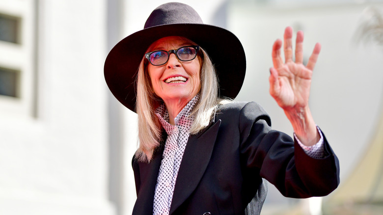 Diane Keaton at her 2022 Handprint and Footprint in Cement Ceremony