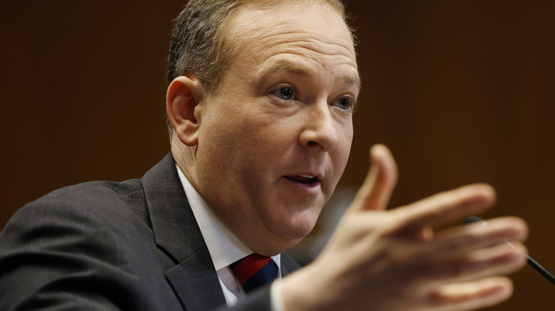 Former Rep. Lee Zeldin speaking