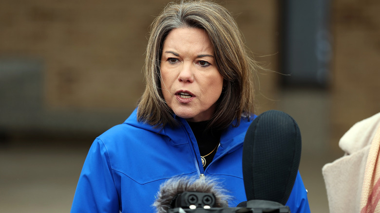 Rep. Angie Craig delivering a speech