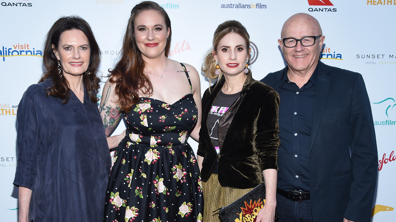 The Ledger family smiling at the 9th Annual Heath Ledger Scholarship Dinner