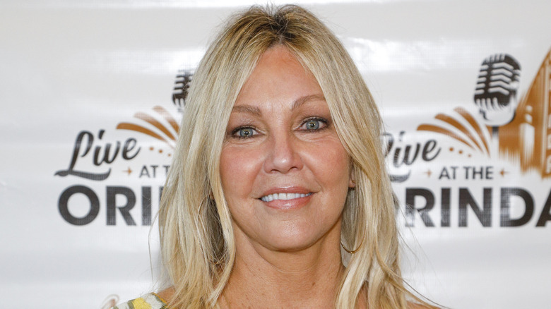 Close-up of Heather Locklear posing at an event.