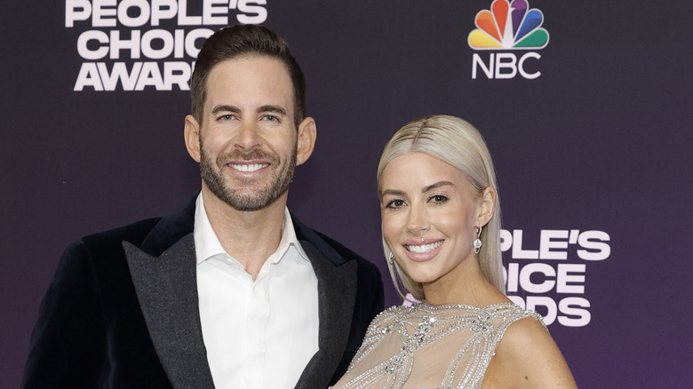 Tarek and Heather El Mousa pose on the red carpet together