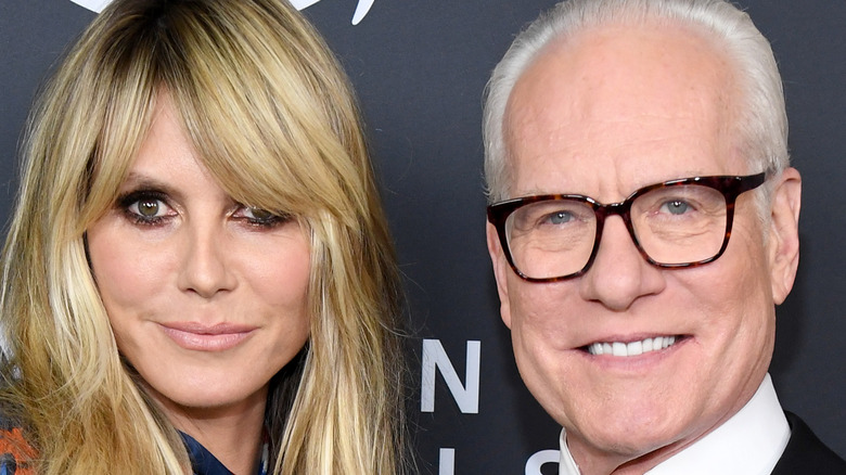 Tim Gunn and Heidi Klum smiling