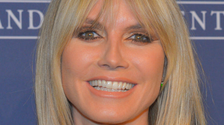 Heidi Klum smiling on red carpet