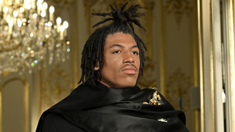 Henry Samuel walks the runway during Paris Fashion Week