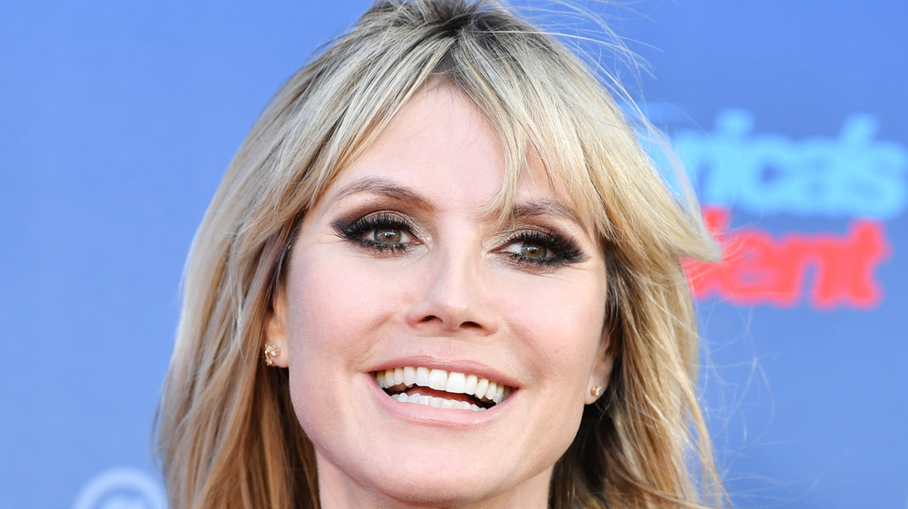 Heidi Klum smiling on red carpet