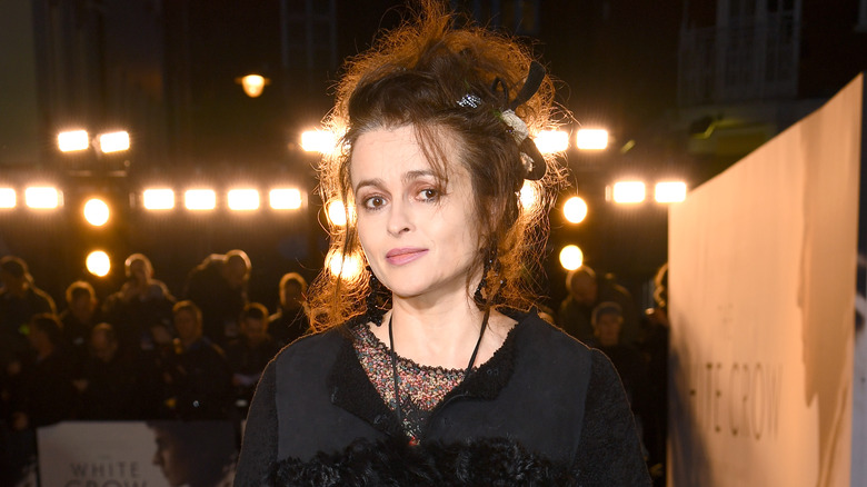 Helena Bonham Carter posing at movie premiere